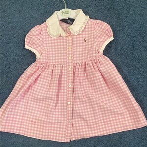 Ralph Lauren Pink Gingham Dress